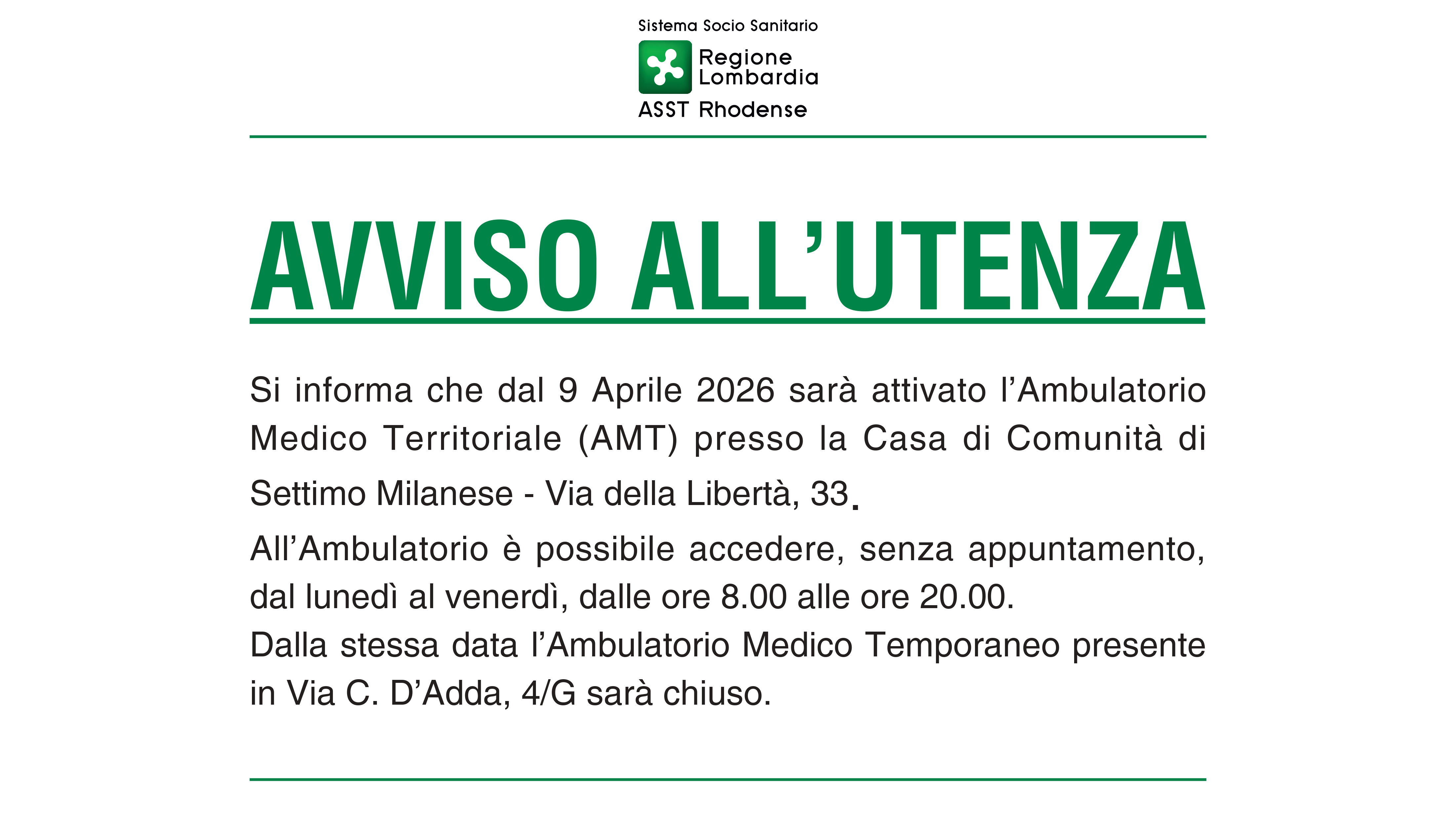 TRASFERIMENTO AMT DI SETTIMO MILANESE